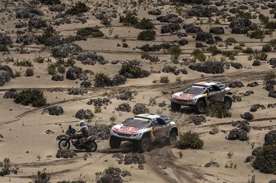 兩部標(biāo)致賽車